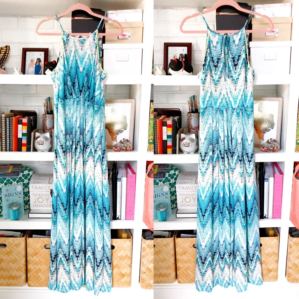 Kenji Blue Maxi Dress